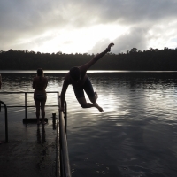 Lake Eacham - parkour meet waterhole