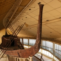 Solar Barque (aka boat) - buried at the base of the pyramid to be used in the Pharoah's afterlife