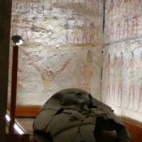 Sarcophagus inside Ramses Vl's Tomb