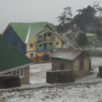 Sandakphu Hailstorm - very strange for the Indian trekkers!