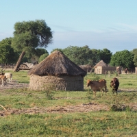 Botswana village