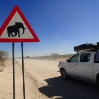 Namibia - traffic warning