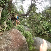 On the rock - Babindi Boulders